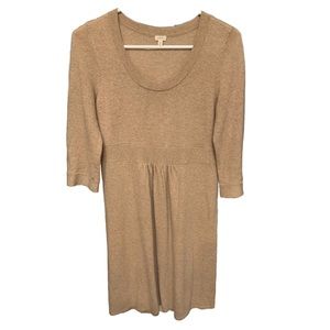 J. Crew Tan Short Sleeve Dress